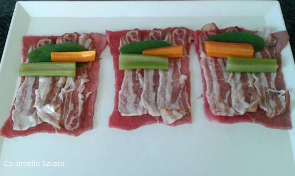 , un pezzetto di carota ed uno di sedano