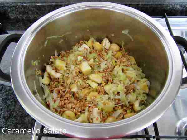Ricetta zuppa di farro castagne e funghi