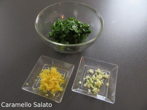 Ricetta guancialetti in gremolada