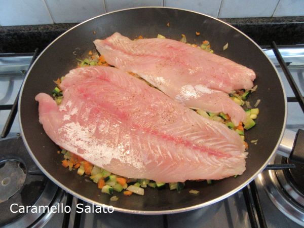 Ricetta pesce persico con verdure