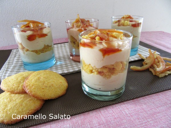 Bicchierini all'arancia e caramello ricetta