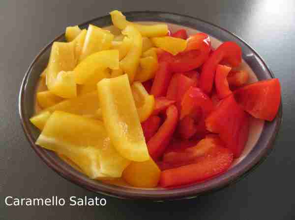 Pasta con crema di peperoni