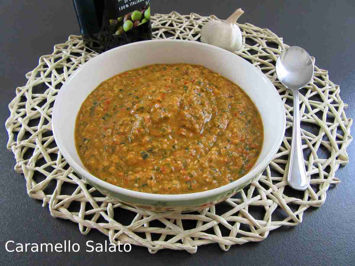 Pasta al pesto di tonno e basilico – Caramello Salato